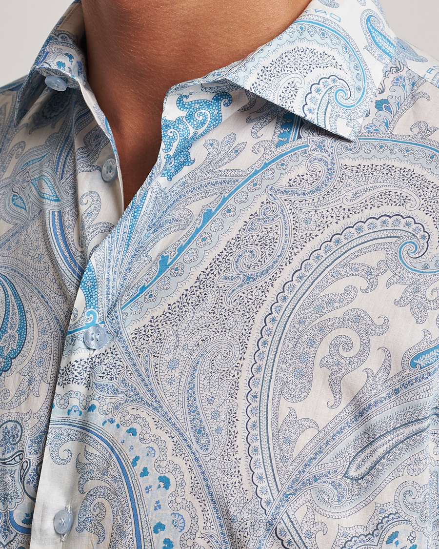 Men | Shirts | Etro | Slim Fit Paisley Shirt Azzurro