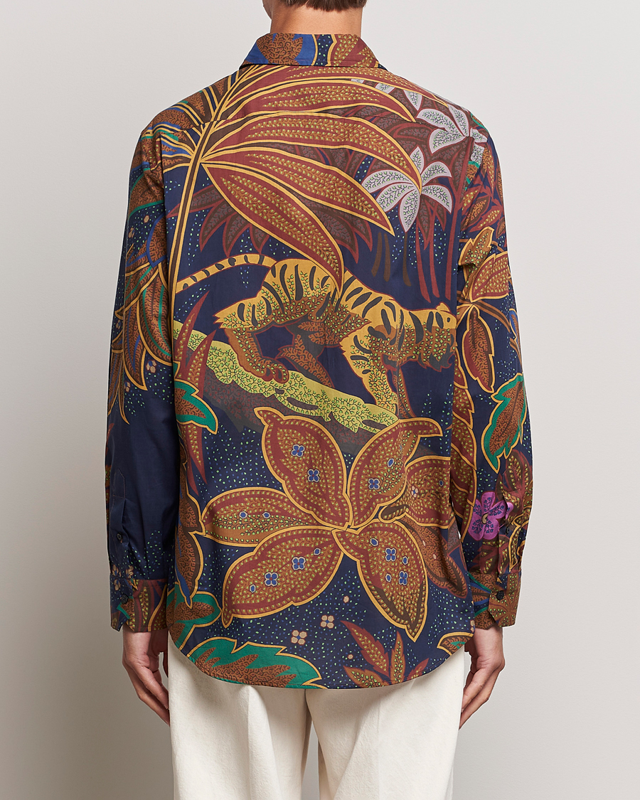 Men | Shirts | Etro | Oversize Jungle Printed Shirt  Navy