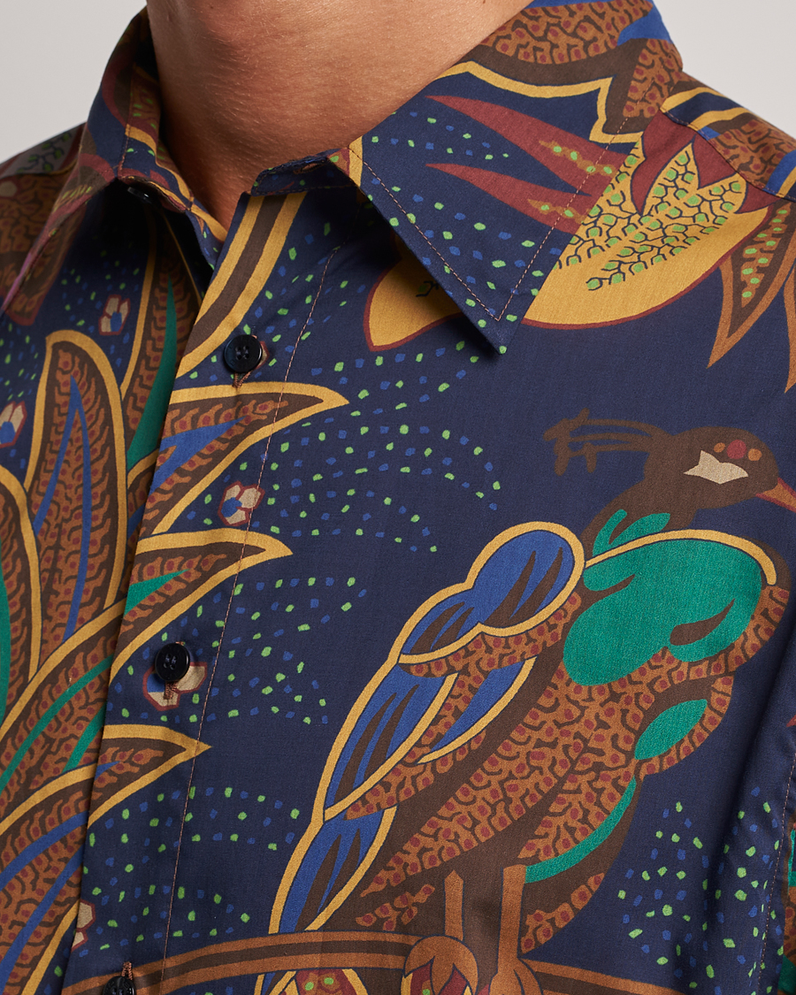 Men | Shirts | Etro | Oversize Jungle Printed Shirt  Navy