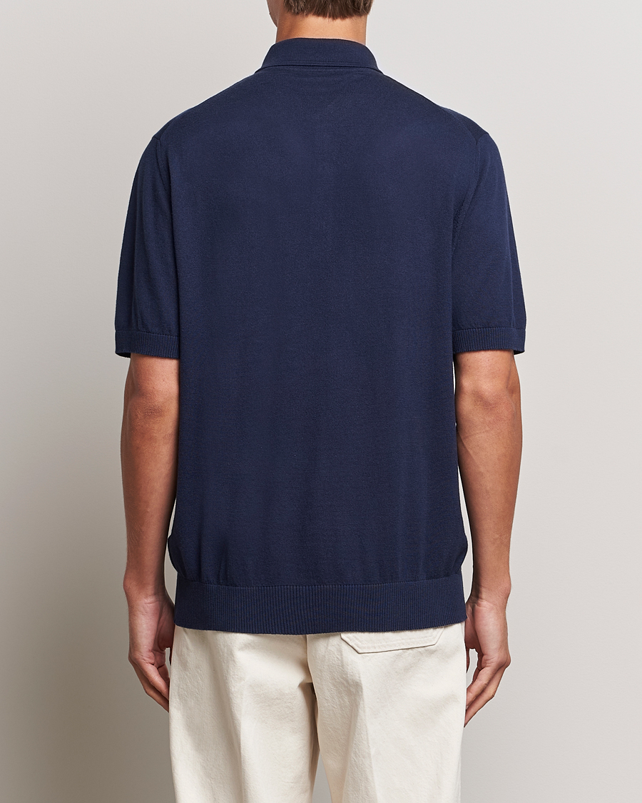 Men | Polo Shirts | Etro | Cotton/Cashmere Polo Navy