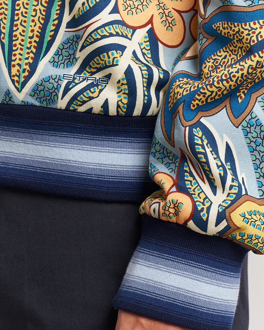 Men | Sweaters & Knitwear | Etro | Jungle Printed Sweatshirt Azzurro