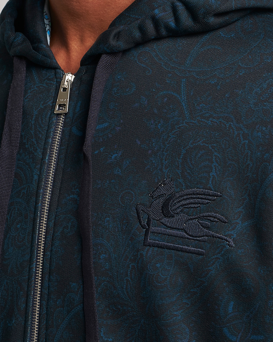 Men | Sweaters & Knitwear | Etro | Full Zip Sweater Navy
