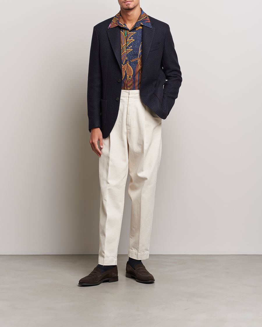 Men | Blazers | Etro | Jacquard Jersey Blazer Navy