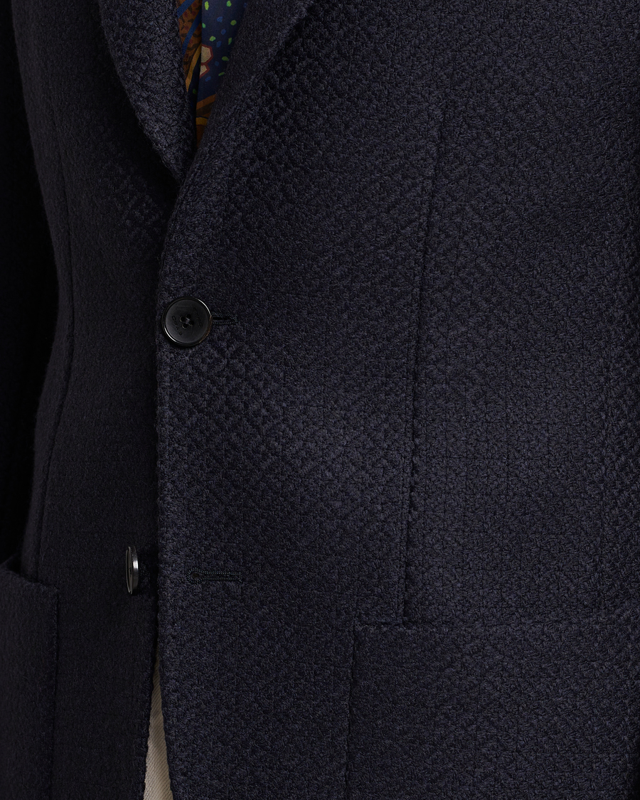 Men | Blazers | Etro | Jacquard Jersey Blazer Navy