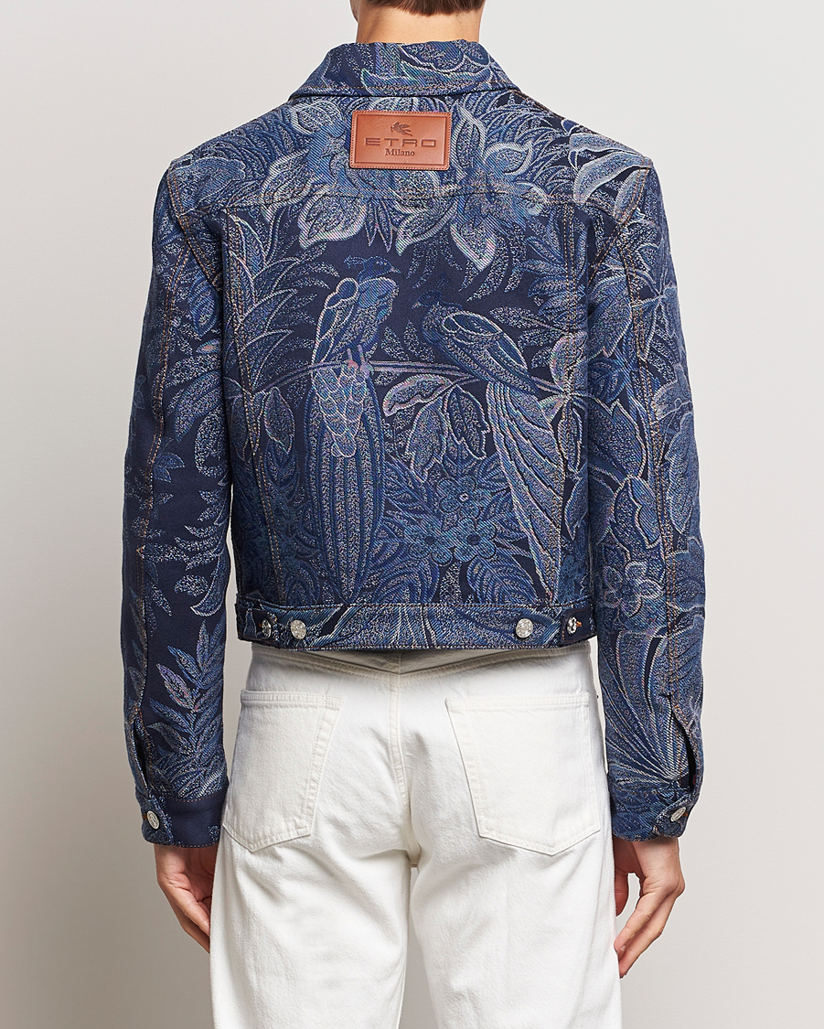 Men | Coats & Jackets | Etro | Jacquard Denim Jacket Azzurro