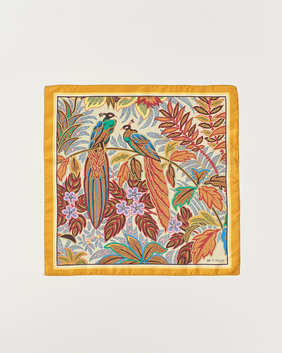 Men | Etro Bangalore Printed Pocket Square Beige | Etro | Bangalore Printed Pocket Square Beige
