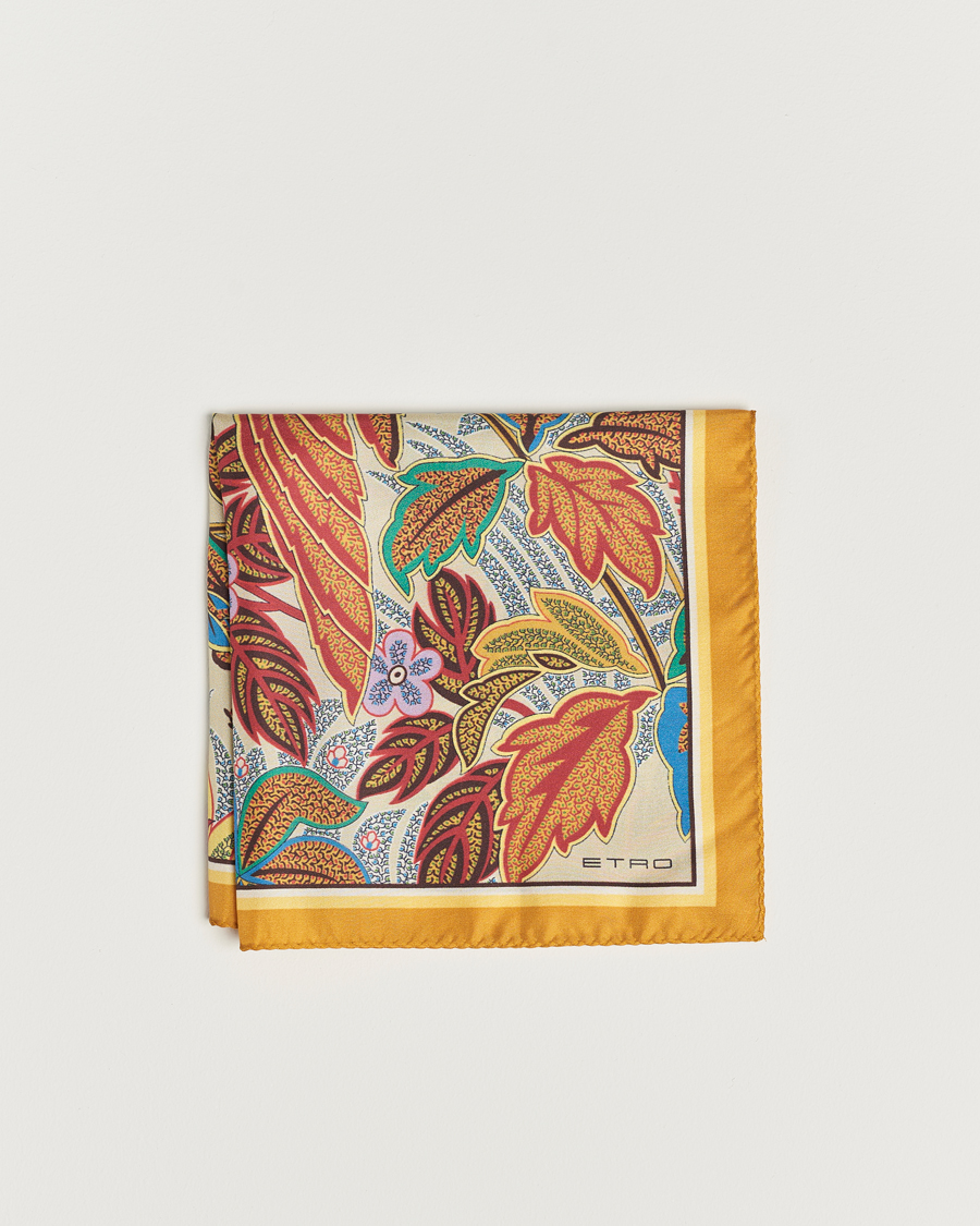 Men | Etro Bangalore Printed Pocket Square Beige | Etro | Bangalore Printed Pocket Square Beige