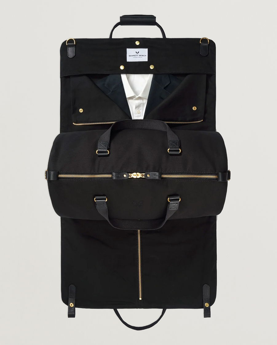 Men | Bags | Bennett Winch | Canvas Suit Carrier Holdall Black