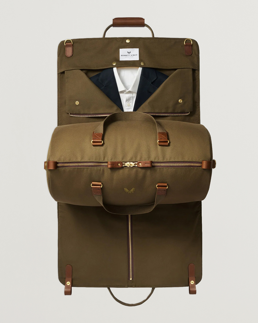 Men | Bags | Bennett Winch | Canvas Suit Carrier Holdall Olive