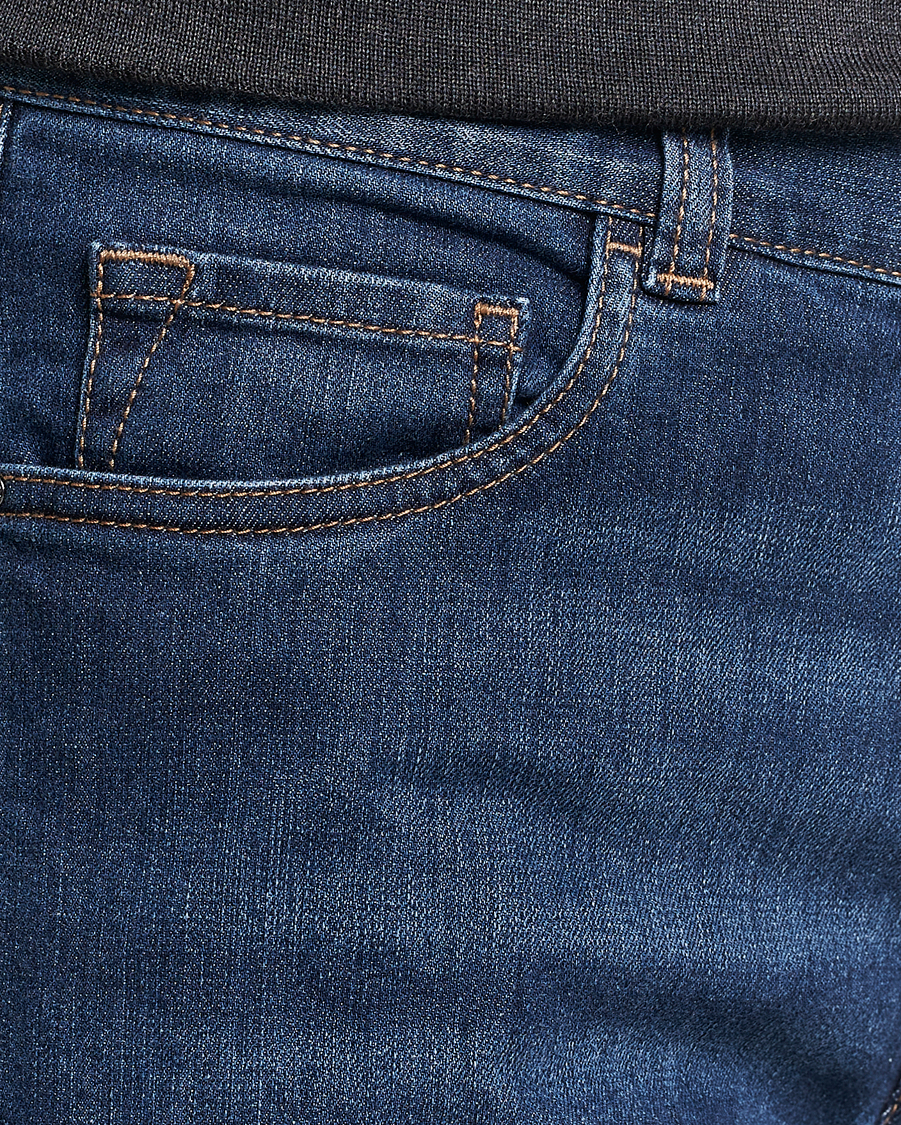 Men | Jeans | Canali | Slim Fit Stretch Jeans Medium Blue Wash