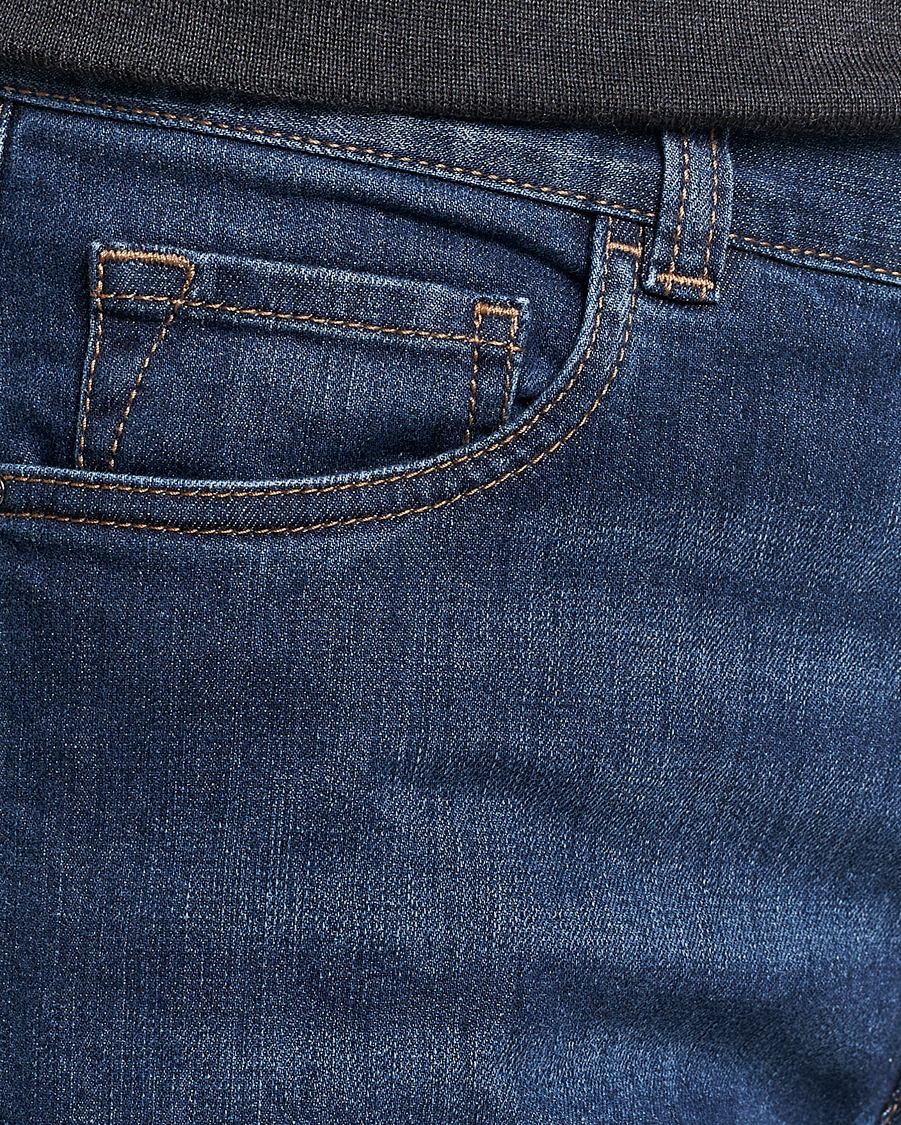 Men | Jeans | Canali | Slim Fit Stretch Jeans Medium Blue Wash