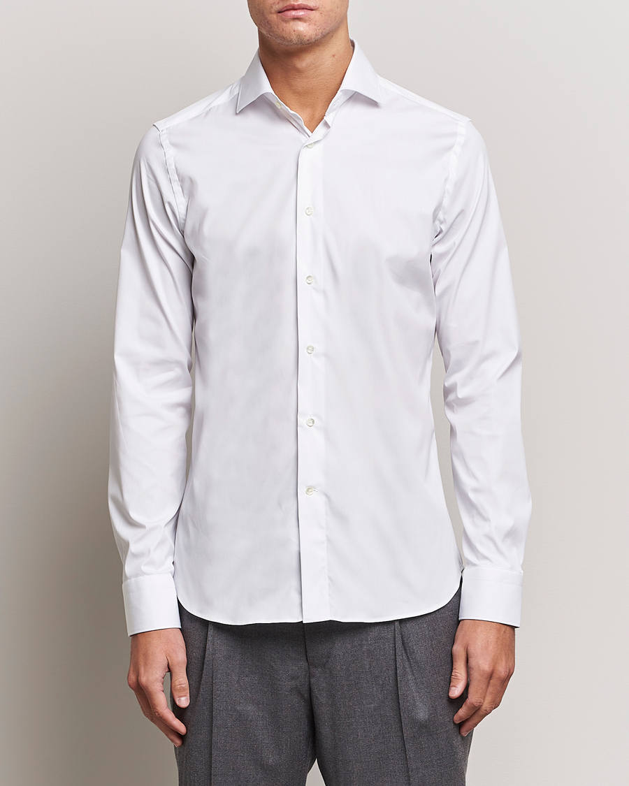 Men |  | Canali | Slim Fit Cotton/Stretch Shirt White