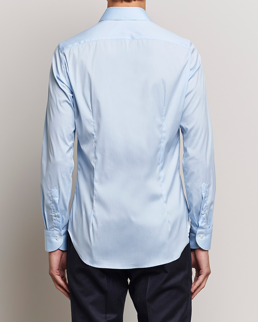 Men | Shirts | Canali | Slim Fit Cotton/Stretch Shirt Light Blue