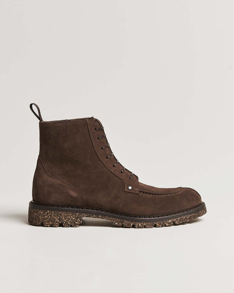 Men | Canali Lace Up Winter Boot Dark Brown Suede | Canali | Lace Up Winter Boot Dark Brown Suede