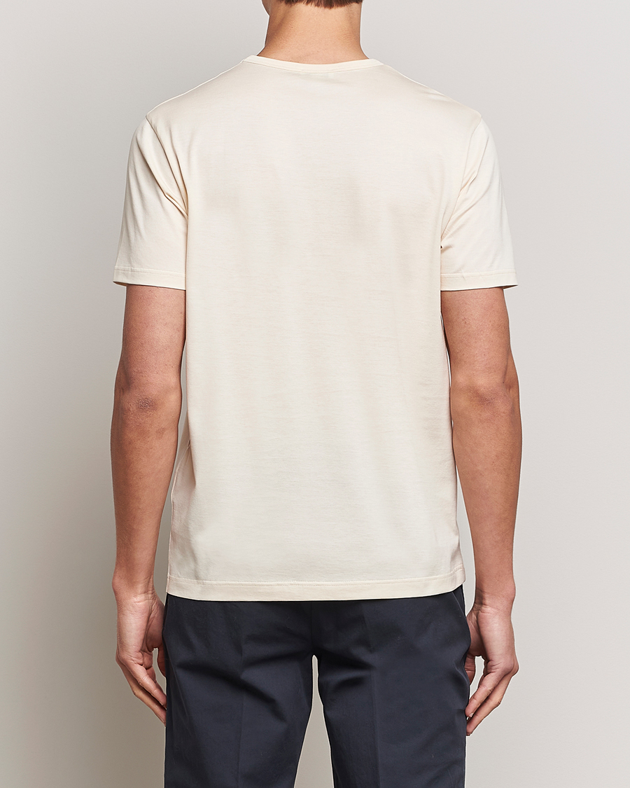 Men | T-Shirts | Sunspel | Crew Neck Q82 Cotton T-Shirt Undyed