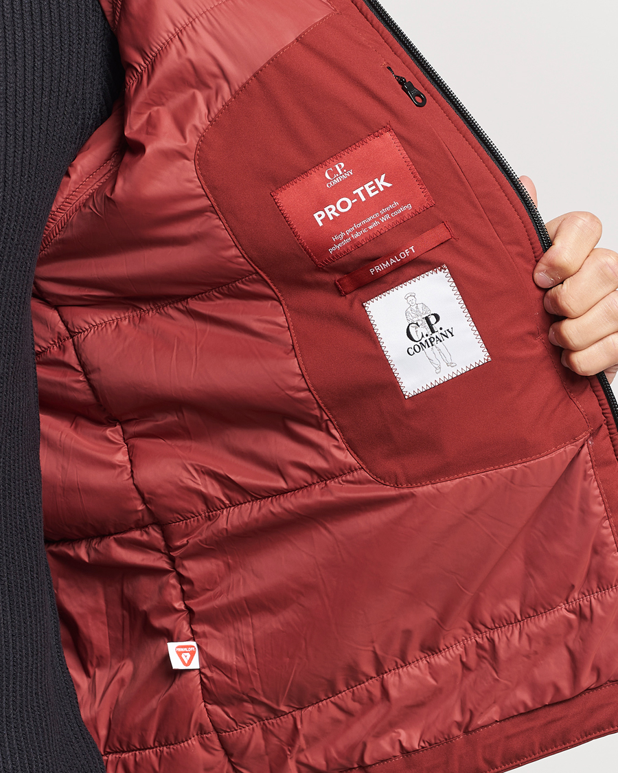 Men | Coats & Jackets | C.P. Company | Pro-Tec Lightweight Padded Jacket Burnt Red