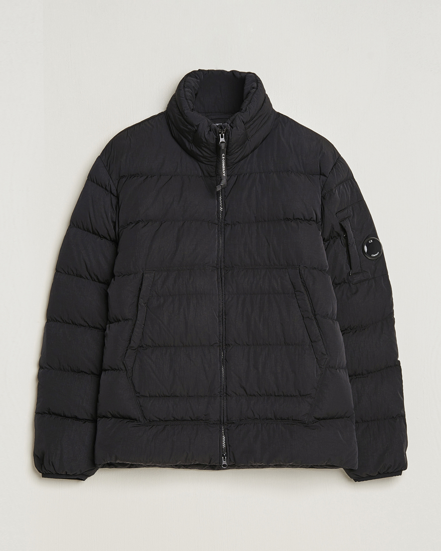 Men | Coats & Jackets | C.P. Company | Eco-Chrome R Lightweight Down Jacket Black