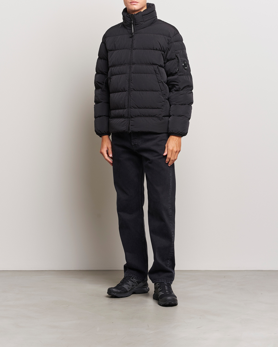 Men | Coats & Jackets | C.P. Company | Eco-Chrome R Lightweight Down Jacket Black