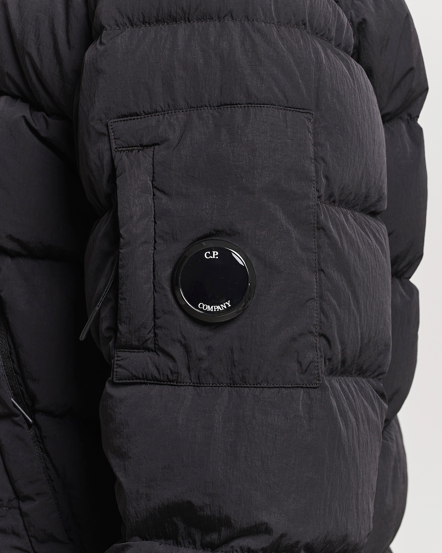 Men | Coats & Jackets | C.P. Company | Eco-Chrome R Lightweight Down Jacket Black