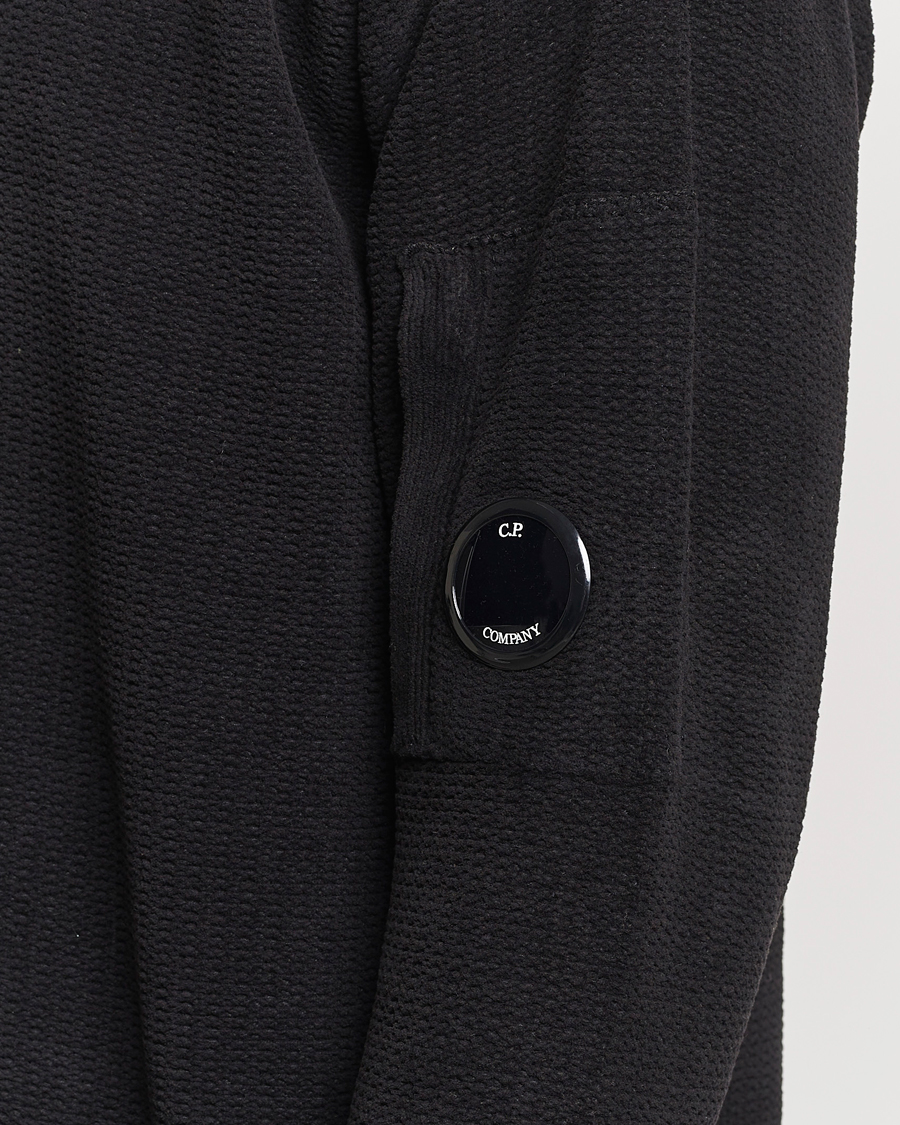 Men | Sweaters & Knitwear | C.P. Company | Chenille Cotton Crewneck Black