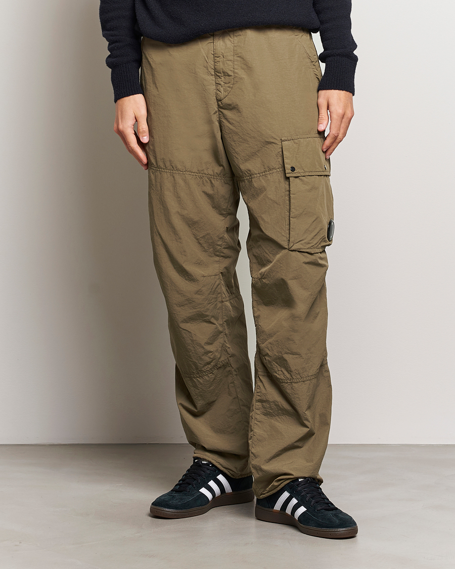 Men | Trousers | C.P. Company | Flatt Nylon Cargo Pants Light Brown