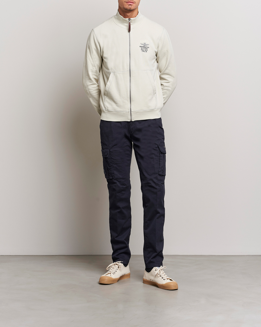 Men | Trousers | Aeronautica Militare | Cotton Cargo Pants Navy