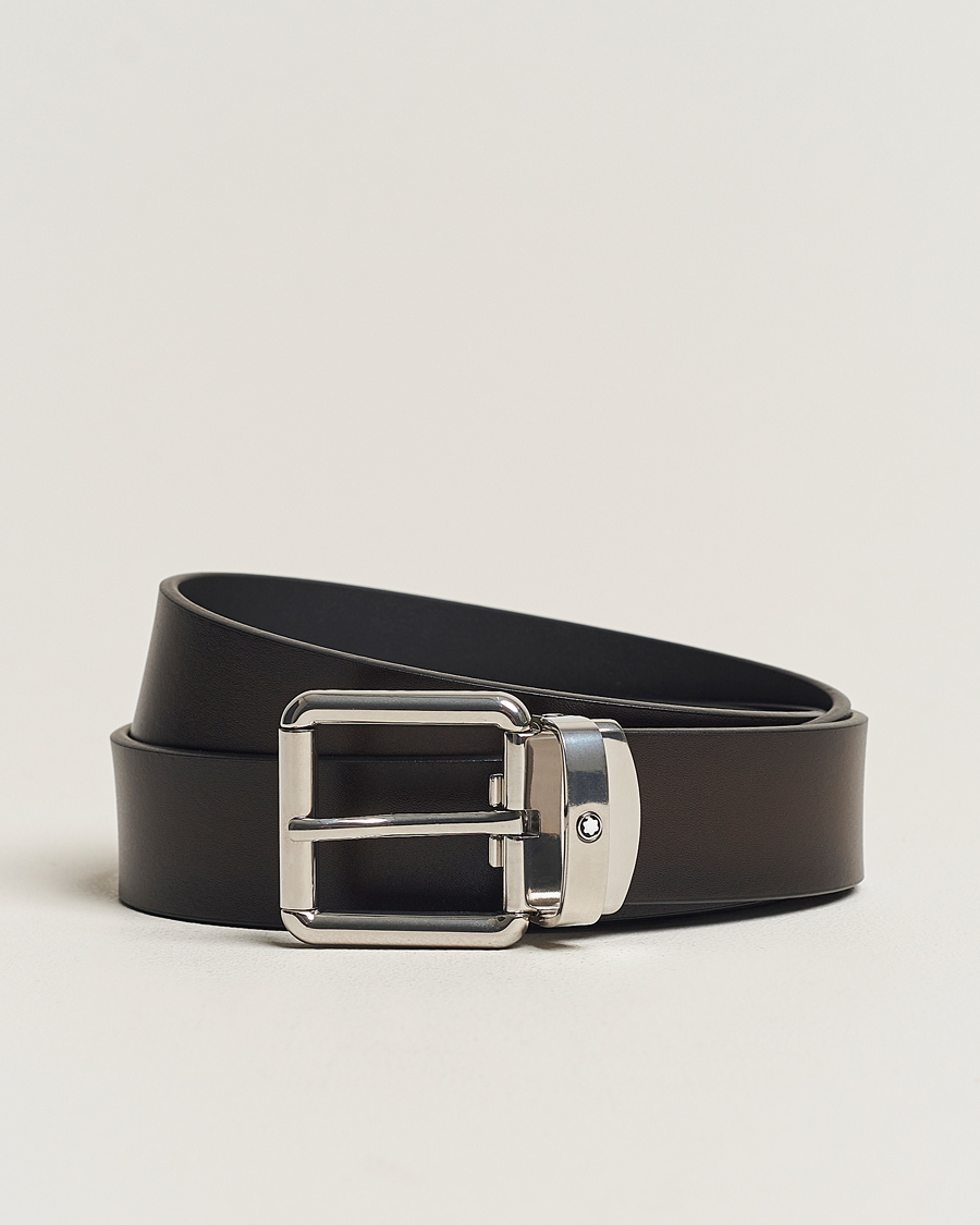 Men | Leather Belts | Montblanc | 30mm Leather Belt Brown