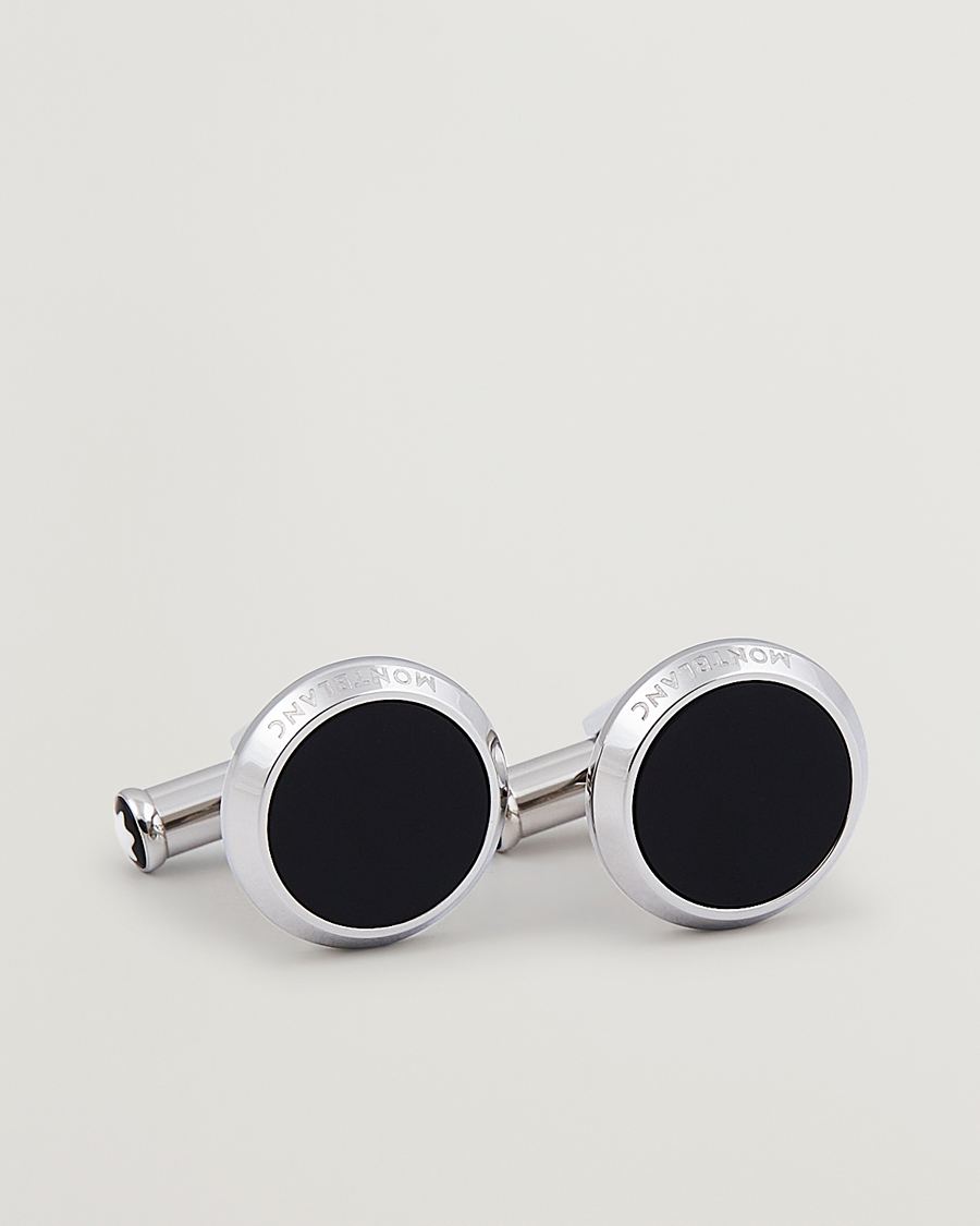 Men | Cufflinks | Montblanc | Meisterstück Steel Cufflinks Black Onyx