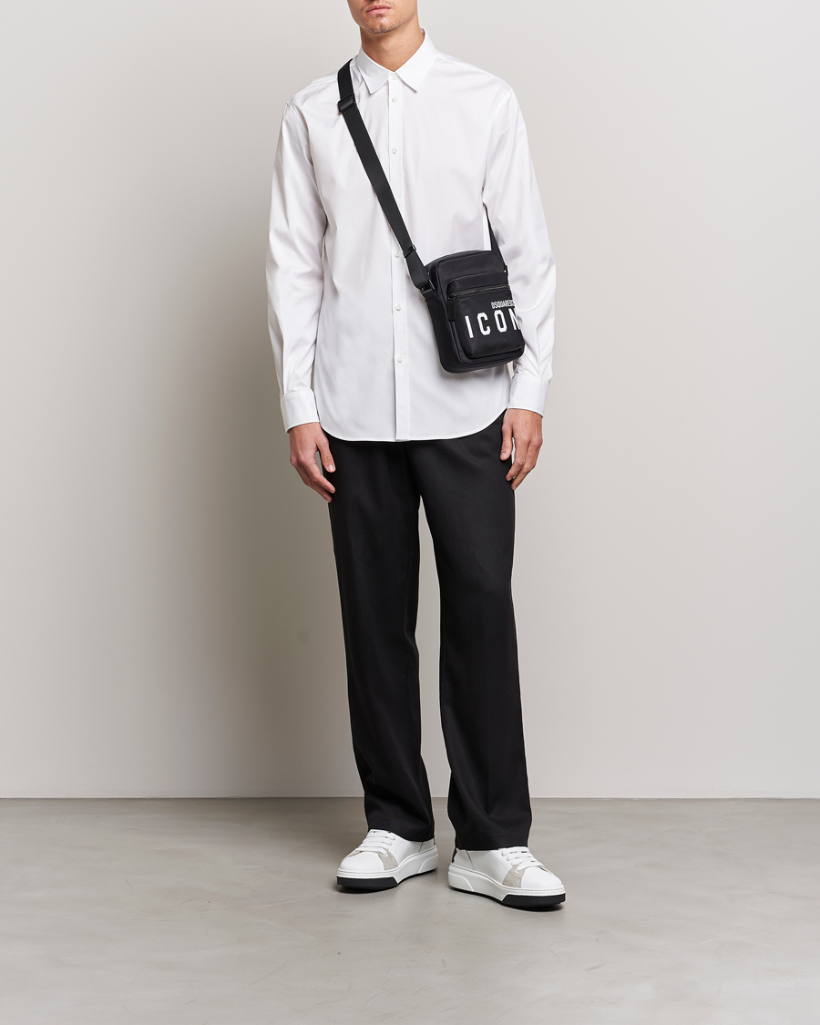 Men | Shirts | Dsquared2 | Relaxed Dan Poplin Shirt White