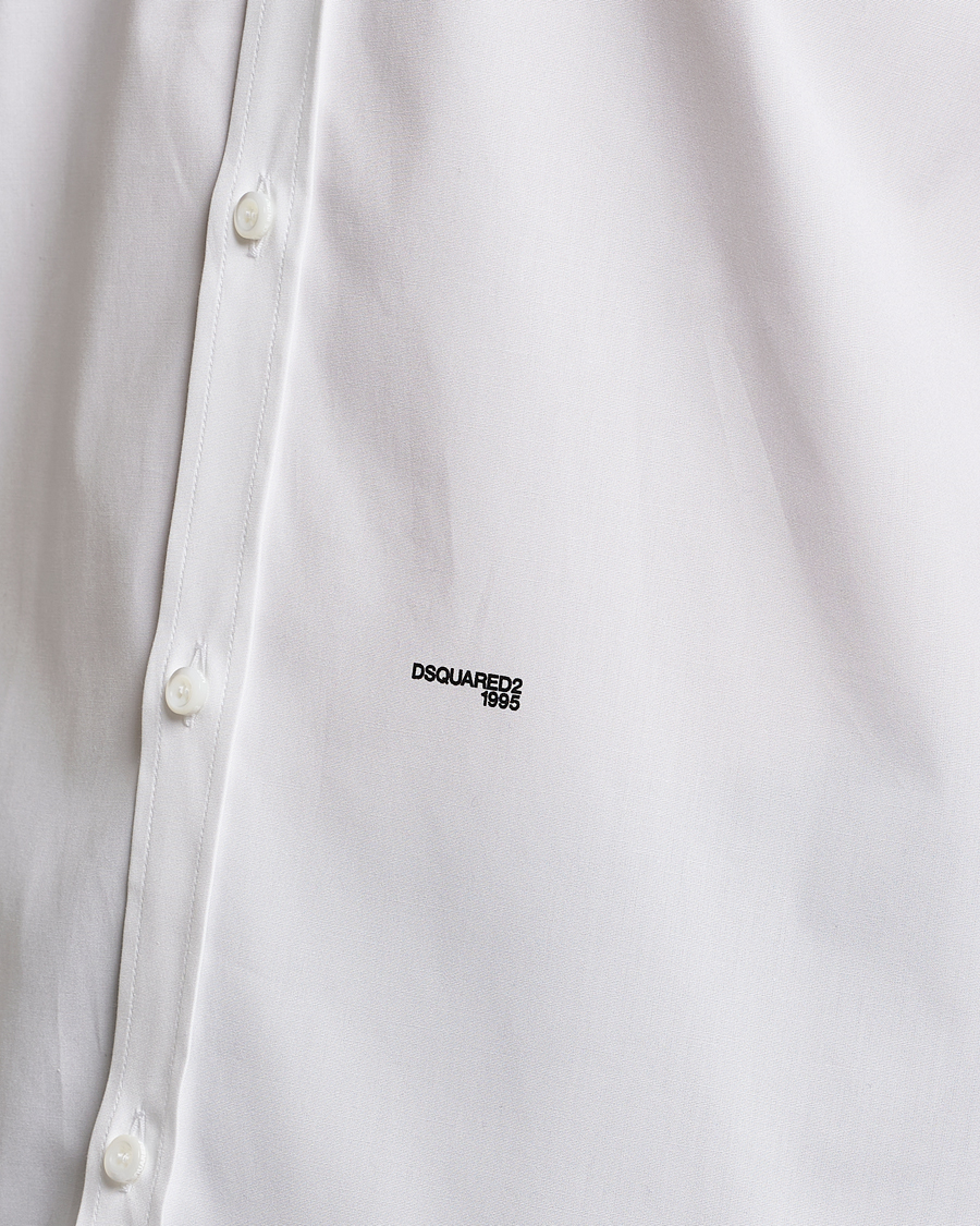 Men | Shirts | Dsquared2 | Relaxed Dan Poplin Shirt White