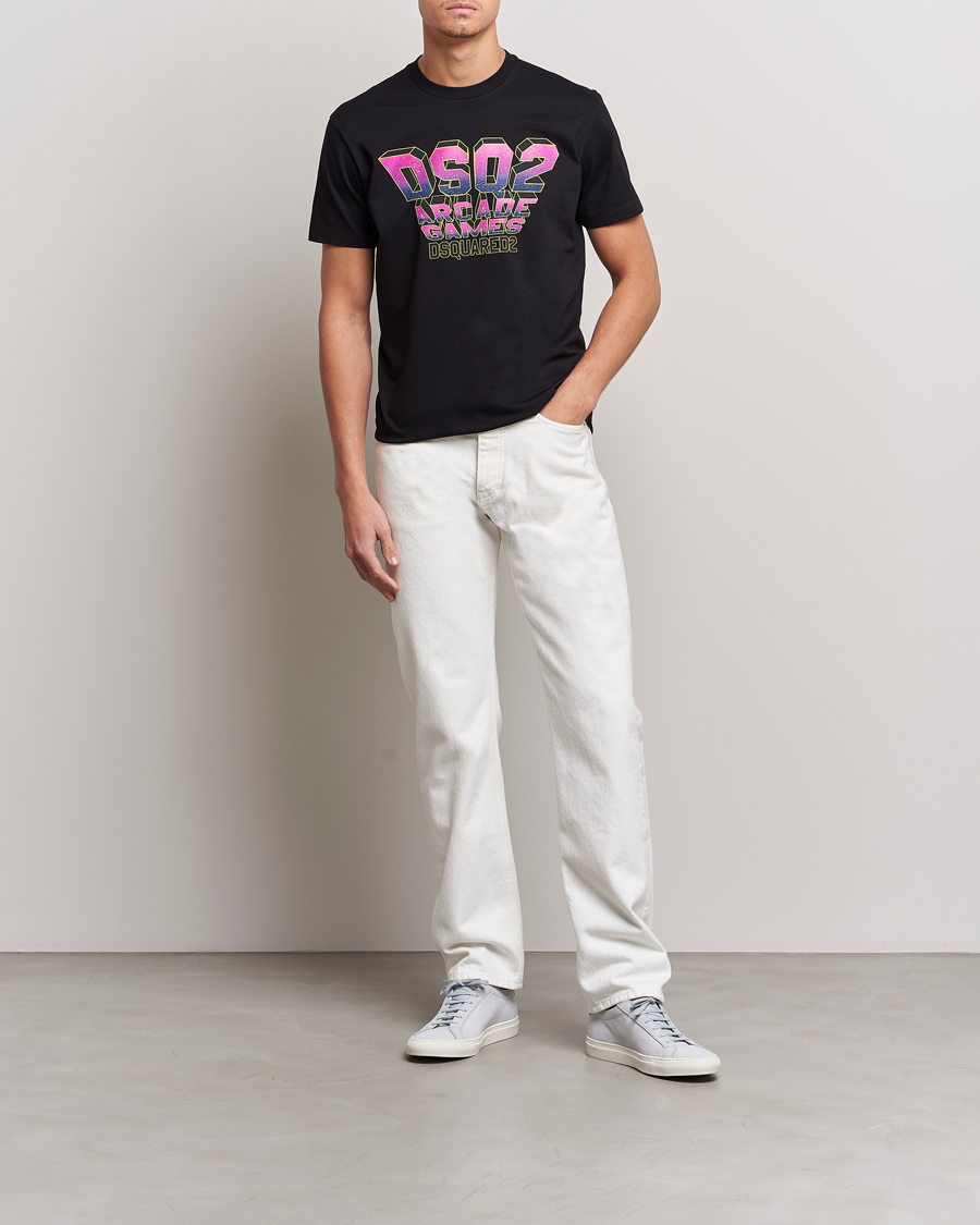 Men | T-Shirts | Dsquared2 | Cool Fit Logo Tee Black