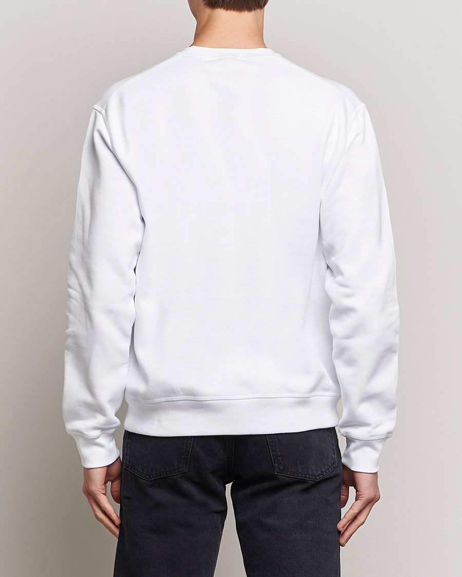 Men | Sweaters & Knitwear | Dsquared2 | Cool Fit Leaf Sweatshirt White