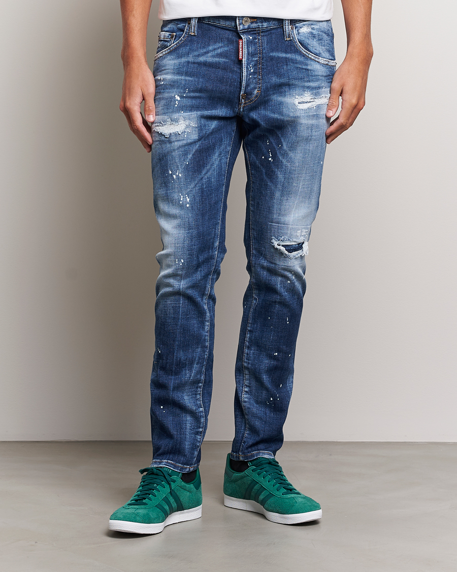 Men | Jeans | Dsquared2 | Skater Jeans Light Blue Wash