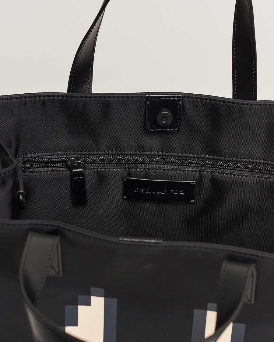 Men | Dsquared2 Icon Mascotte Tote Bag Black | Dsquared2 | Icon Mascotte Tote Bag Black
