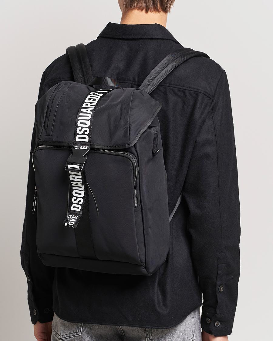Men | Backpacks | Dsquared2 | Made With Love Backpack Black