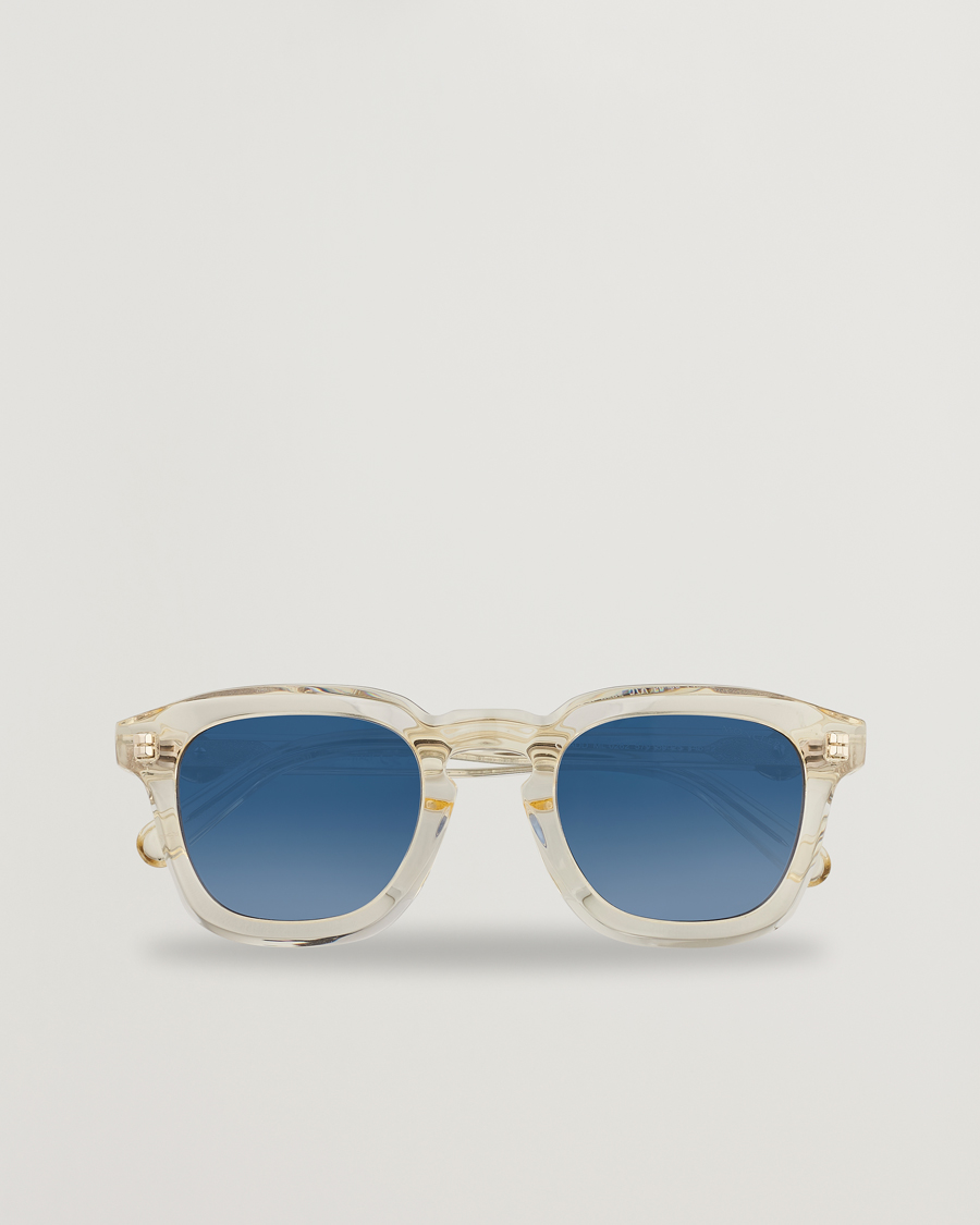 Men | Moncler Lunettes Gradd Sunglasses Shiny Beige/Blue | Moncler Lunettes | Gradd Sunglasses Shiny Beige/Blue