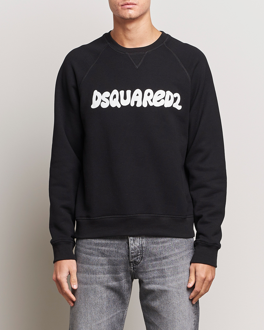 Men | Dsquared2 | Dsquared2 | Cool Fit Crew Neck Sweatshirt Black