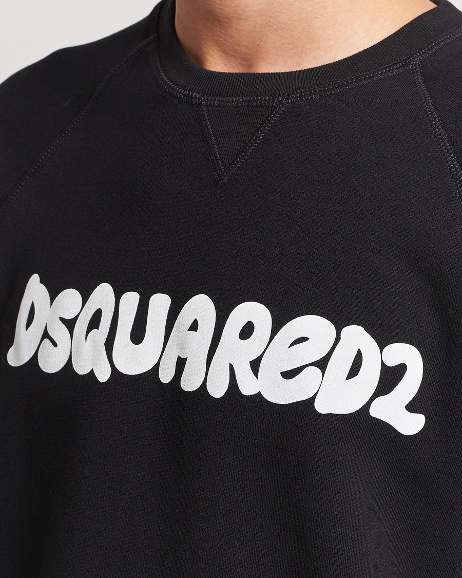 Men | Sweaters & Knitwear | Dsquared2 | Cool Fit Crew Neck Sweatshirt Black