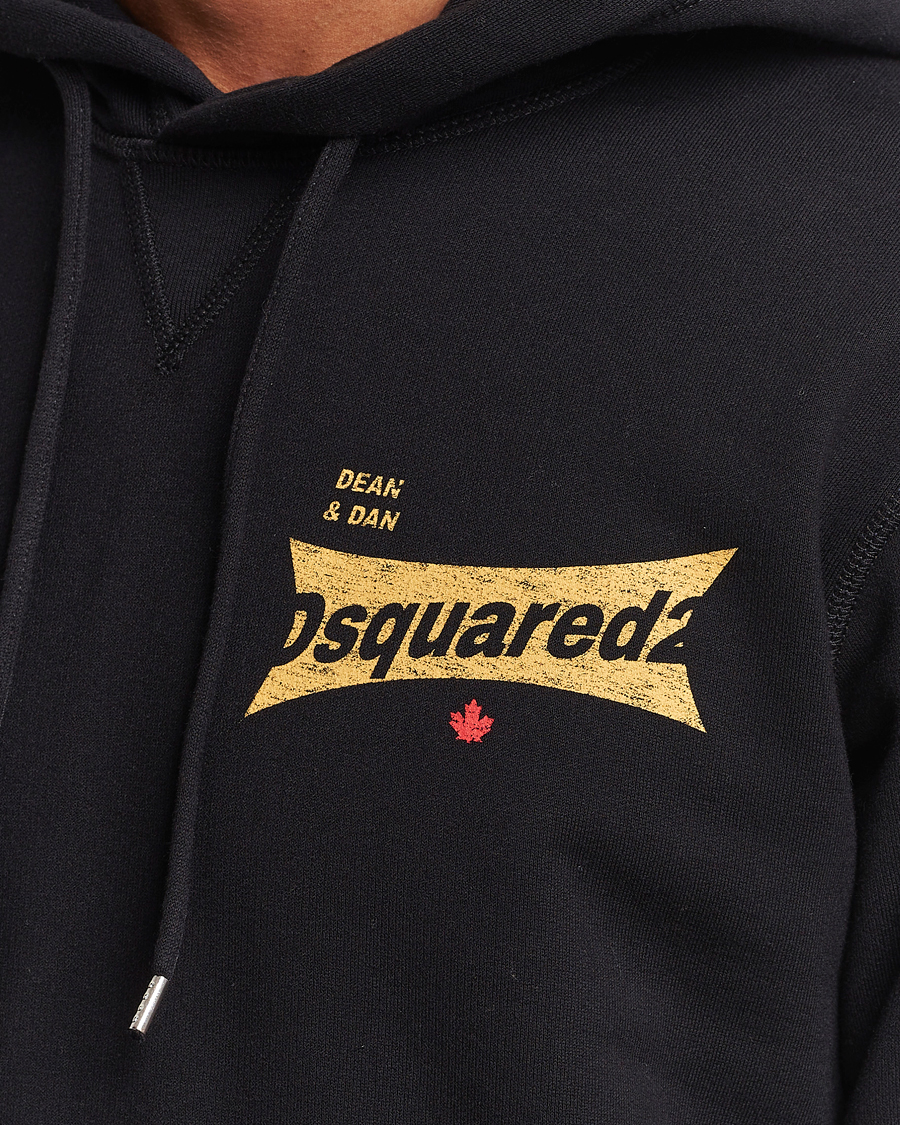 Men | Sweaters & Knitwear | Dsquared2 | Cool Fit Logo Hoodie Black