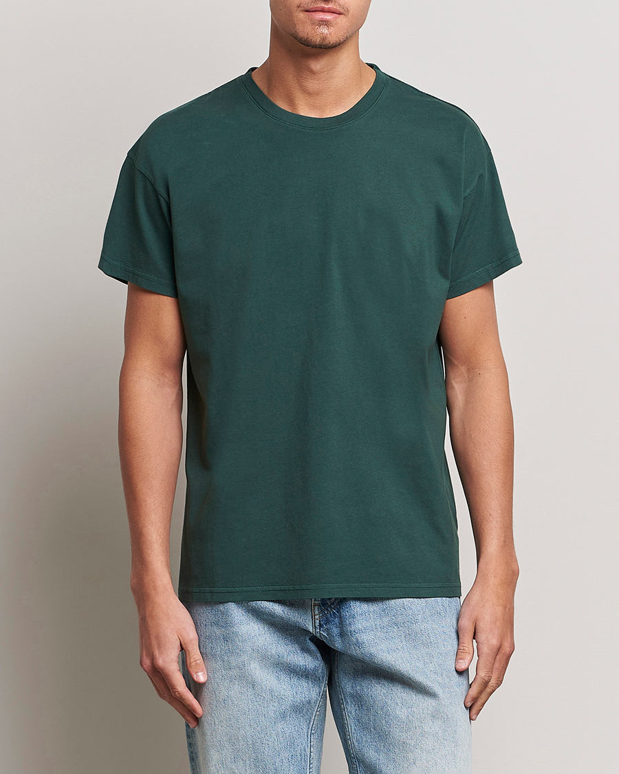 Men |  | Jeanerica | Marcel Crew Neck T-Shirt Dark Green