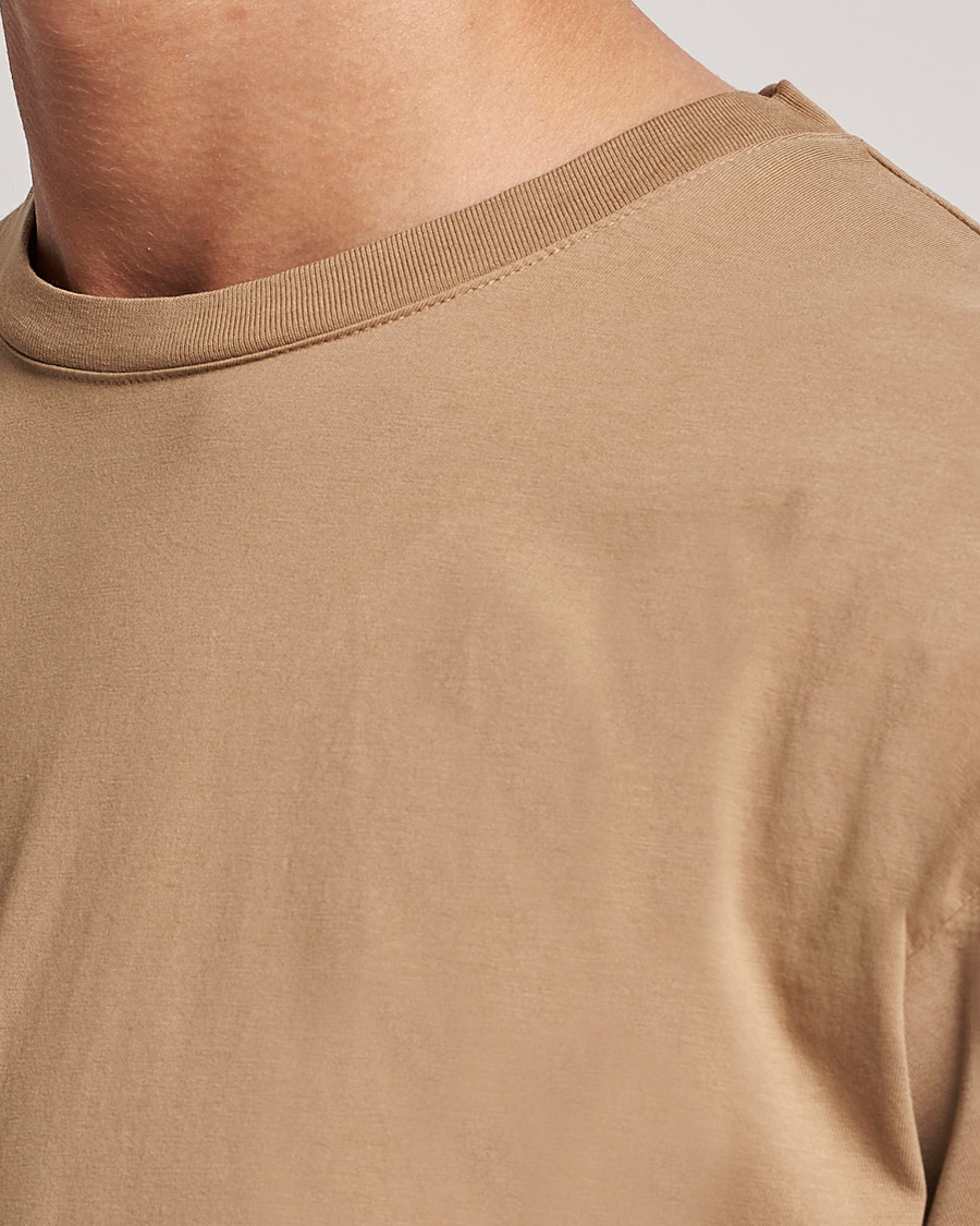 Men | T-Shirts | Jeanerica | Marcel Crew Neck T-Shirt Dark Sand