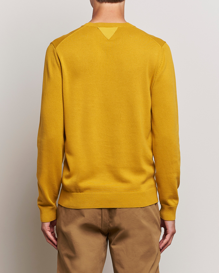 Men | Sweaters & Knitwear | Aeronautica Militare | Cotton Knitted Crew Neck Yellow
