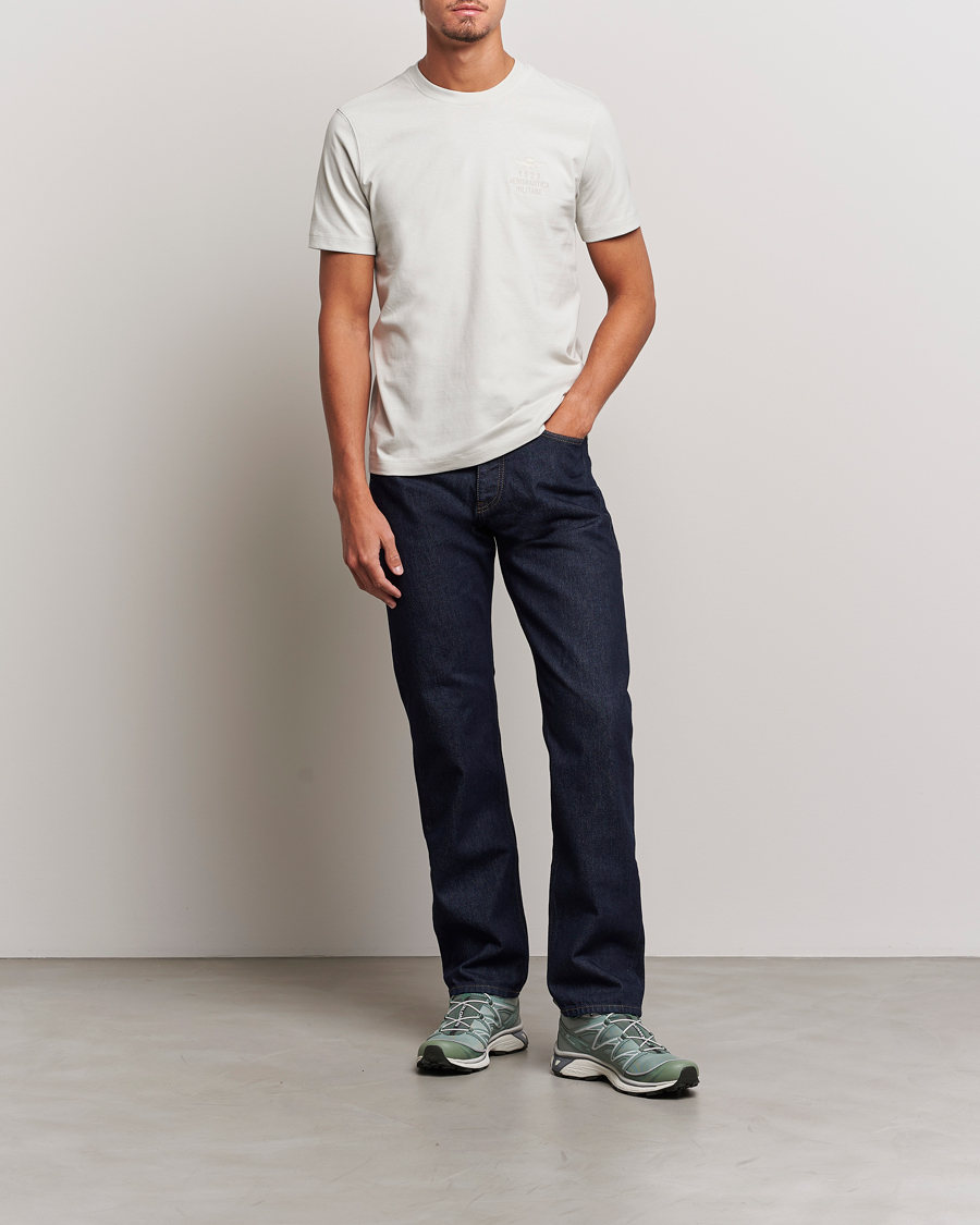 Men | T-Shirts | Aeronautica Militare | TS2129 Crew Neck T-Shirt Ice Palace