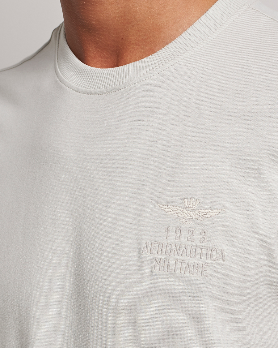 Men | T-Shirts | Aeronautica Militare | TS2129 Crew Neck T-Shirt Ice Palace