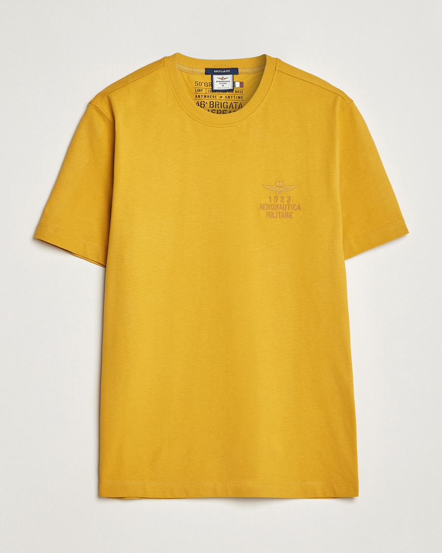 Men | T-Shirts | Aeronautica Militare | TS2129 Crew Neck T-Shirt Yellow