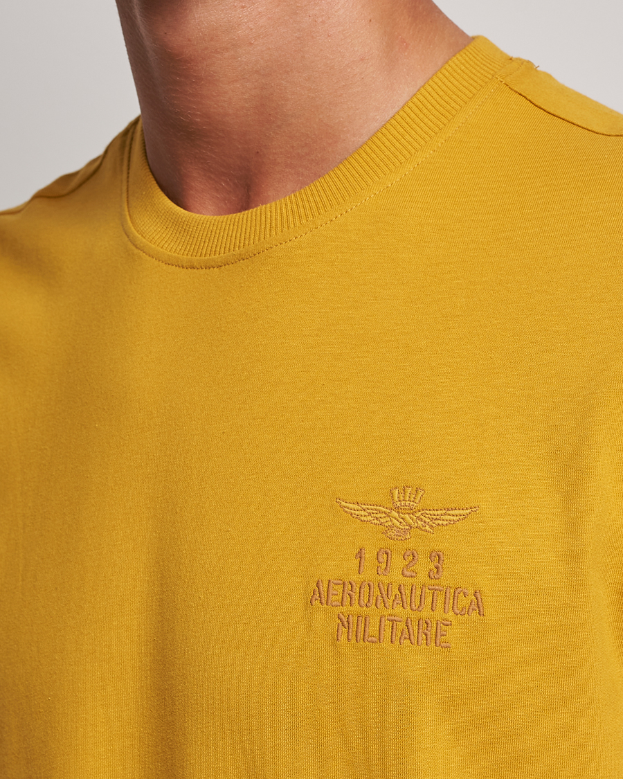 Men | T-Shirts | Aeronautica Militare | TS2129 Crew Neck T-Shirt Yellow