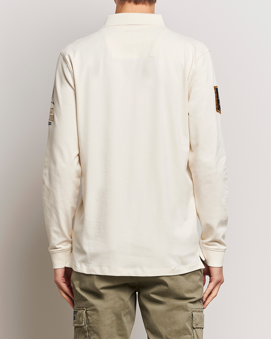 Men | Sweaters & Knitwear | Aeronautica Militare | Long Sleeve Polo Cream White