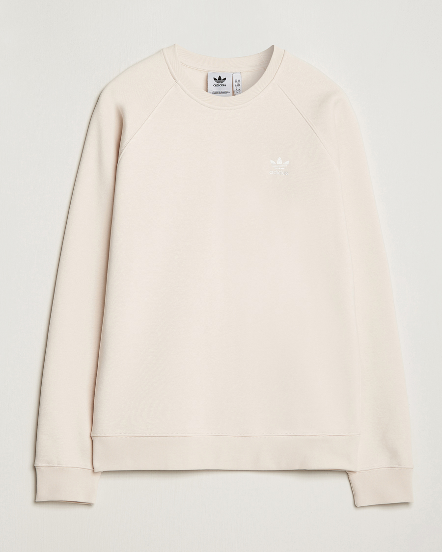 Men | Sweaters & Knitwear | adidas Originals | Essential Crew Neck Sweatshirt Won White