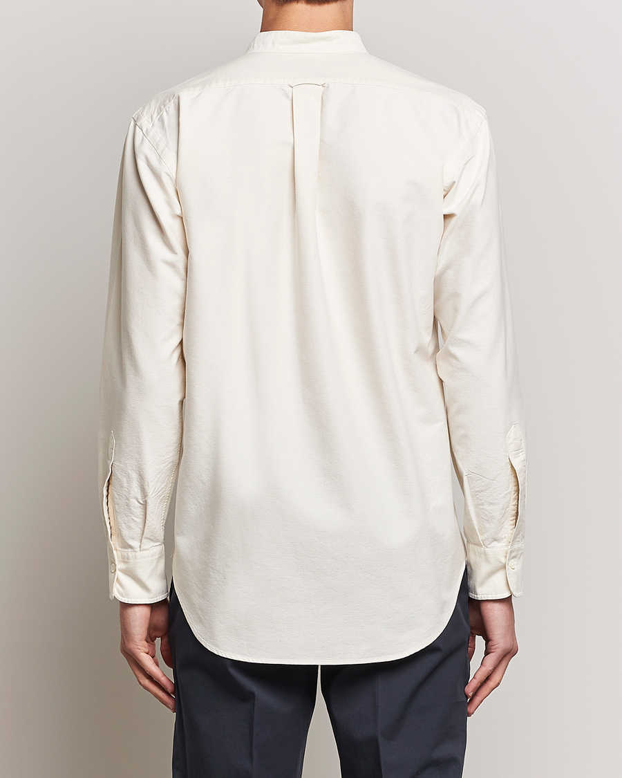 Men | Shirts | Kamakura Shirts | Vintage Ivy Band Collar Shirt Beige