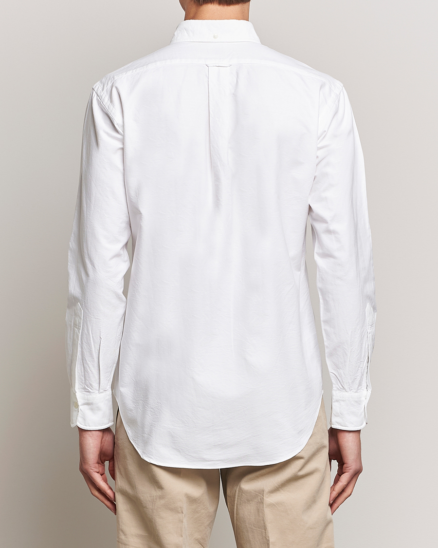 Men | Shirts | Kamakura Shirts | Vintage Ivy Oxford Button Down Shirt White